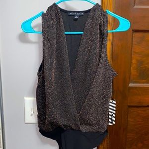 Sparkly Black and gold Bodysuit